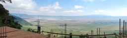 Panoramablick in den Ngorongoro Krater