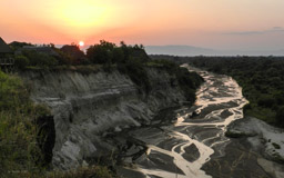 Tarangire River bei Sonnenuntergang